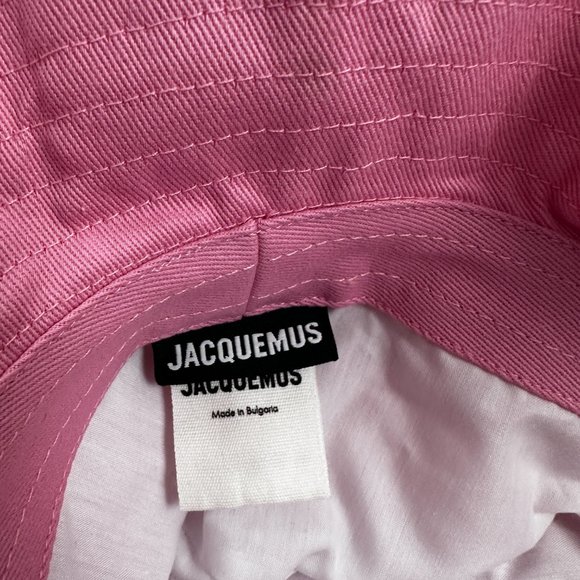 JACQUEMUS " Le bob Artichaut " Large Brim Drawstring Bucket Hat - Picture 9 of 11